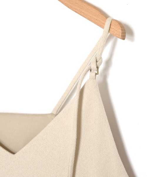 Alley by w closet（アリーバイダブルクローゼット）の「【SETUP対応】【Alley】エコウールキャミワンピース（ワンピース・レディース・ベージュ/モスグリーン・FREE）」の5枚目の写真