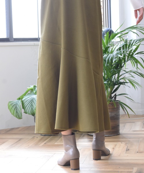 Alley by w closet（アリーバイダブルクローゼット）の「【SETUP対応】【Alley】エコウールキャミワンピース（ワンピース・レディース・ベージュ/モスグリーン・FREE）」の14枚目の写真