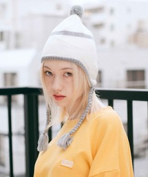 X-girl | LINE KNIT BEANIE(ニットキャップ/ビーニー)