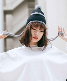 X-girl | LINE KNIT BEANIE(ニットキャップ/ビーニー)