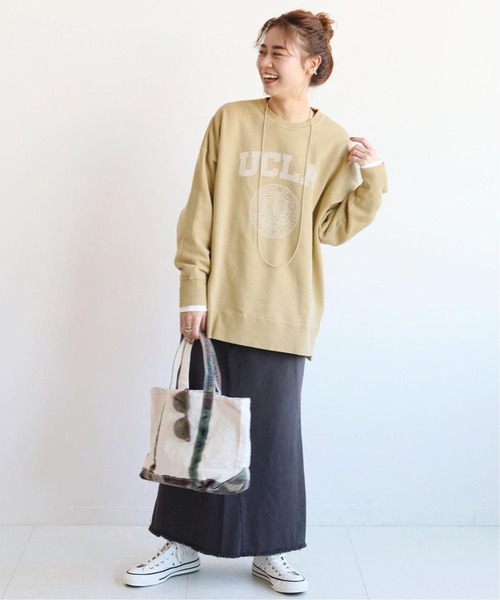 JOURNAL STANDARD relume（ジャーナルスタンダード　レリューム）の「セイヒンゾメカレッジスリットスウェット◆（スウェット・レディース・グレー/ベージュ・FREE）」の10枚目の写真