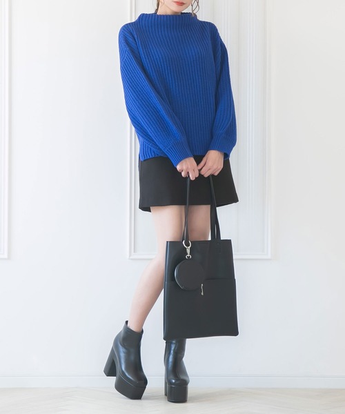 Newlyme（ニューリーミー）の「ミニポーチ付きショルダーバッグ（ショルダーバッグ・レディース・ブラック/ブラウン/グレー/グリーン・FREE）」の6枚目の写真