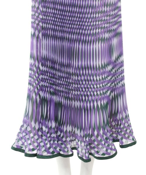 UN3D.（アンスリード）の「3Dバイアスプリーツスカート（スカート・レディース・パープル/イエロー/グリーン・38/36）」の7枚目の写真