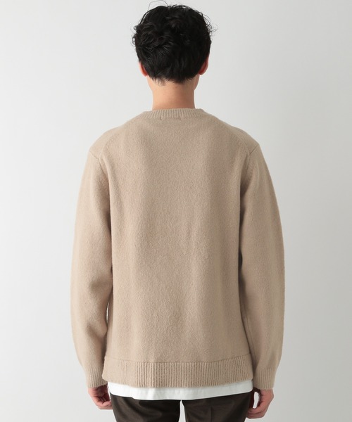 GLOBAL WORK（グローバルワーク）の「フワフワHug meレイヤード/238126（ニット/セーター・メンズ・ベージュ/サックスブルー/その他1/ダークグレー/ブラウン系その他6・SMALL/LARGE/X-LARGE/MEDIUM）」の12枚目の写真