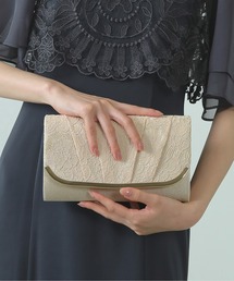 レース プリーツ スマート 3Way パーティーバッグ 結婚式 お呼ばれ オケージョン