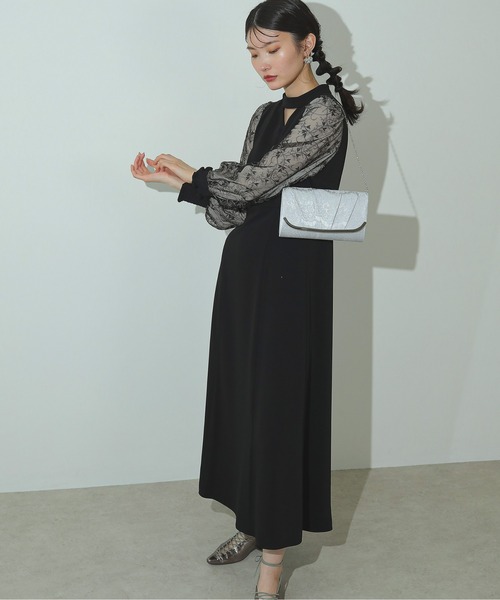 Kana（カナ）の「レース プリーツ スマート 3Way パーティーバッグ 結婚式 お呼ばれ オケージョン（クラッチバッグ・レディース・シルバー/ベージュ/ブラック・フリー）」の8枚目の写真