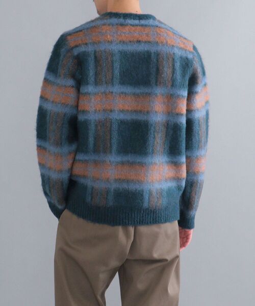 SHIPS（シップス）の「SHIPS: リラックス チェック クルーネックニット（ニット/セーター・メンズ・ベージュ/ネイビー/グリーン/ワイン・SMALL/MEDIUM/LARGE/X-LARGE）」の20枚目の写真