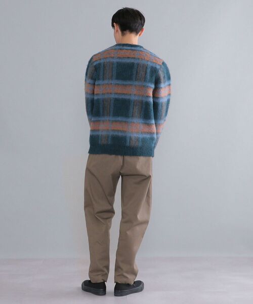 SHIPS（シップス）の「SHIPS: リラックス チェック クルーネックニット（ニット/セーター・メンズ・ベージュ/ネイビー/グリーン/ワイン・SMALL/MEDIUM/LARGE/X-LARGE）」の6枚目の写真