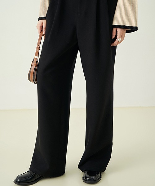 Fano Studios（ファノ ストゥディオズ）の「【Fano Studios】Two tuck standard trousers FD21K041（スラックス・レディース・ブラック・L/S/M）」の9枚目の写真
