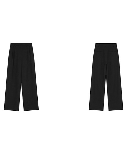 Fano Studios（ファノ ストゥディオズ）の「【Fano Studios】Two tuck standard trousers FD21K041（スラックス・レディース・ブラック・L/S/M）」の4枚目の写真