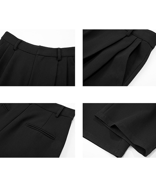 Fano Studios（ファノ ストゥディオズ）の「【Fano Studios】Two tuck standard trousers FD21K041（スラックス・レディース・ブラック・L/S/M）」の8枚目の写真