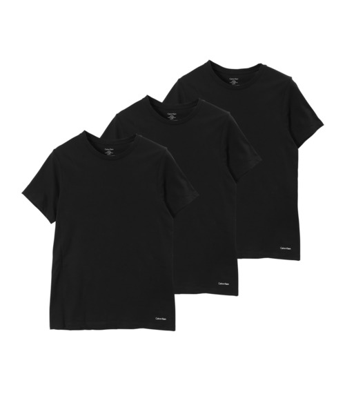 セール 3枚セット Calvin Klein Underwear カルバンクライン 半袖 Tシャツ メンズ クルーネック 無地 ロゴ 3枚組 男性 肌着 インナー Tシャツ カットソー Calvin Klein カルバン クライン のファッション通販 Zozotown