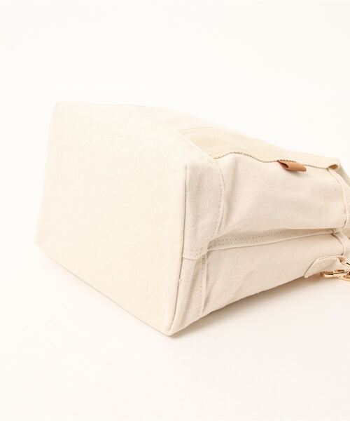 one way（ワンウェイ）の「【oneway】キャンパスミニトート（トートバッグ・レディース・ホワイト/ブラック/ホワイト系その他・FREE）」の7枚目の写真