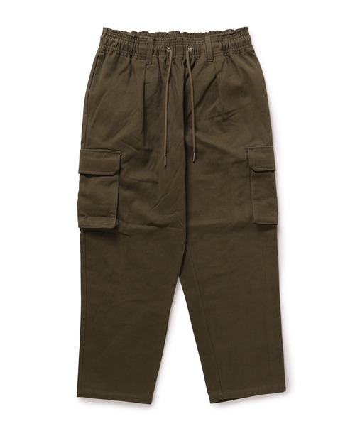 ADAM ET ROPE'(アダムエロペ)の「【アウトレット店舗・WEB限定】裏起毛イージーカーゴパンツ(その他パンツ・メンズ・グリーン系その他/ブラック・L/LL/M)」の2枚目の写真
