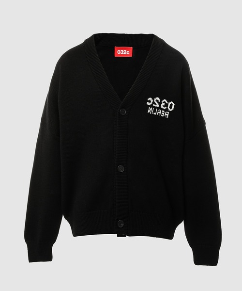 032c(ゼロスリーツーシー)の「SELFIE CARDIGAN(カーディガン/ボレロ・メンズ・ブラック・M/L/XL)」の1枚目の写真