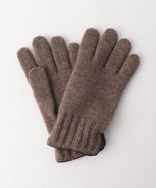 CARIDEI(カリデイ)の「<CARIDEI(カリデイ)>ニット グローブ/手袋(手袋・メンズ・オリーブ/ダークグレー/ベージュ・FREE)」の3枚目の写真