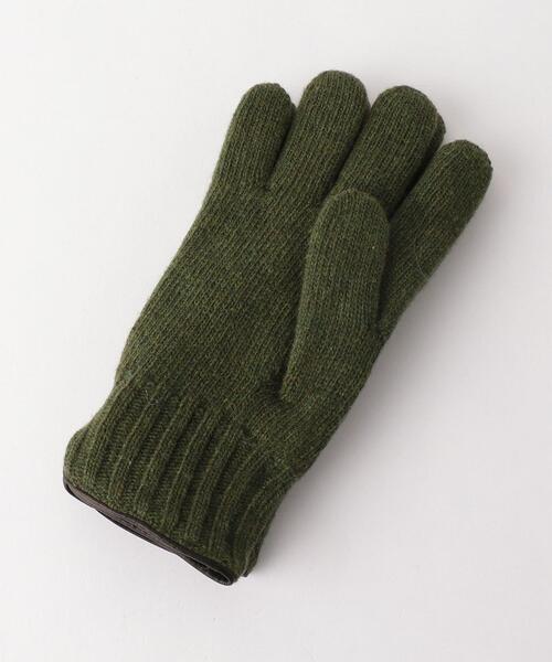 CARIDEI(カリデイ)の「<CARIDEI(カリデイ)>ニット グローブ/手袋(手袋・メンズ・オリーブ/ダークグレー/ベージュ・FREE)」の6枚目の写真