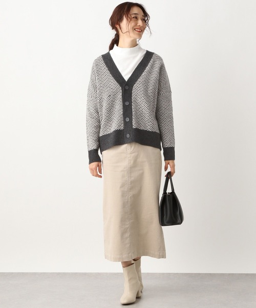 LEPSIM（レプシィム）の「7ゲージヘリンボカシガラカーディガン 260755