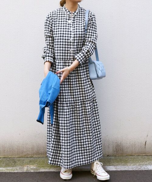 Ships Any ブライトチェック ティアード ワンピース ワンピース Ships Any シップス エニィ のファッション通販 Zozotown