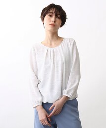 INDIVI | 【洗える/UVケア/吸水速乾】ドットプリントブラウス(シャツ/ブラウス)