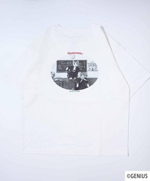 FUNALIVE(ファンアライブ)の「なめねこ プリントオーバーTee(Tシャツ/カットソー・メンズ・ホワイト系その他2/ホワイト系その他3/ブラック系その他2/ブラック系その他3/ブルー系その他/ブラック系その他/ホワイト系その他/ブラック/ブルー/ホワイト・LL/M/L)」の20枚目の写真