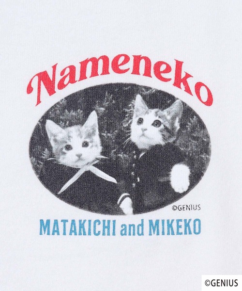 FUNALIVE(ファンアライブ)の「なめねこ プリントオーバーTee(Tシャツ/カットソー・メンズ・ホワイト系その他2/ホワイト系その他3/ブラック系その他2/ブラック系その他3/ブルー系その他/ブラック系その他/ホワイト系その他/ブラック/ブルー/ホワイト・LL/M/L)」の19枚目の写真