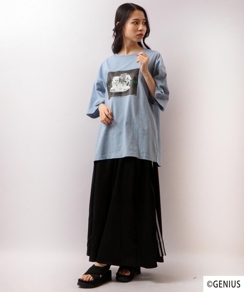 FUNALIVE(ファンアライブ)の「なめねこ プリントオーバーTee(Tシャツ/カットソー・メンズ・ホワイト系その他2/ホワイト系その他3/ブラック系その他2/ブラック系その他3/ブルー系その他/ブラック系その他/ホワイト系その他/ブラック/ブルー/ホワイト・LL/M/L)」の14枚目の写真