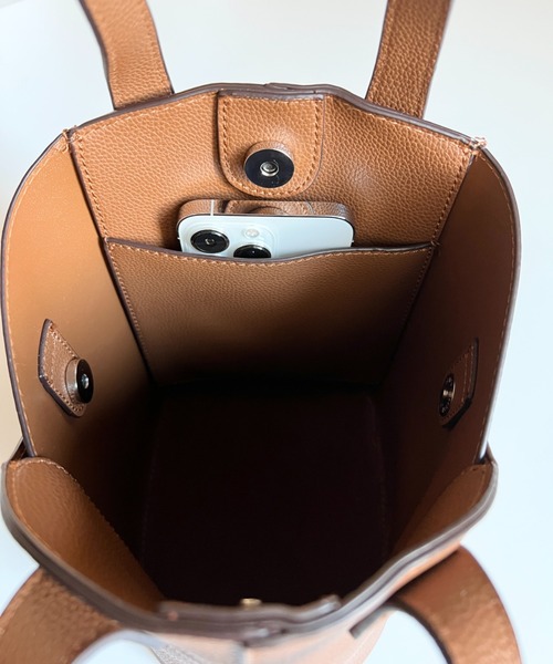 KOBE LETTUCE（コウベレタス）の「2Wayボックスショルダーバッグ（ショルダーバッグ・レディース・アイボリー/ベージュ/ブラウン/ブラック・FREE）」の5枚目の写真