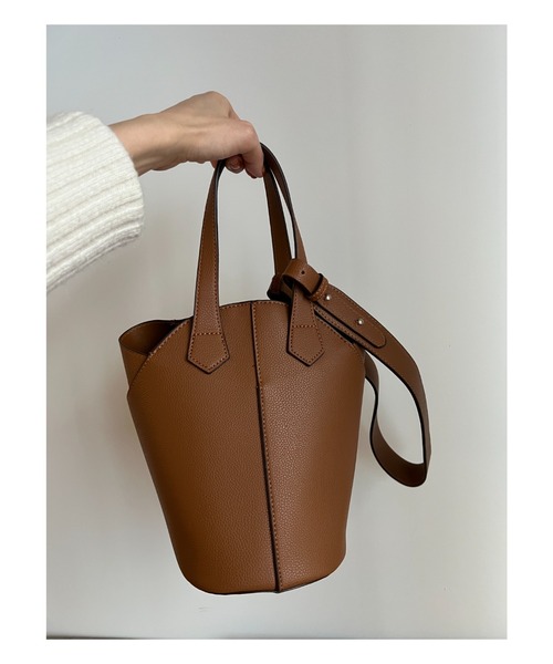 KOBE LETTUCE（コウベレタス）の「2Wayボックスショルダーバッグ（ショルダーバッグ・レディース・アイボリー/ベージュ/ブラウン/ブラック・FREE）」の6枚目の写真