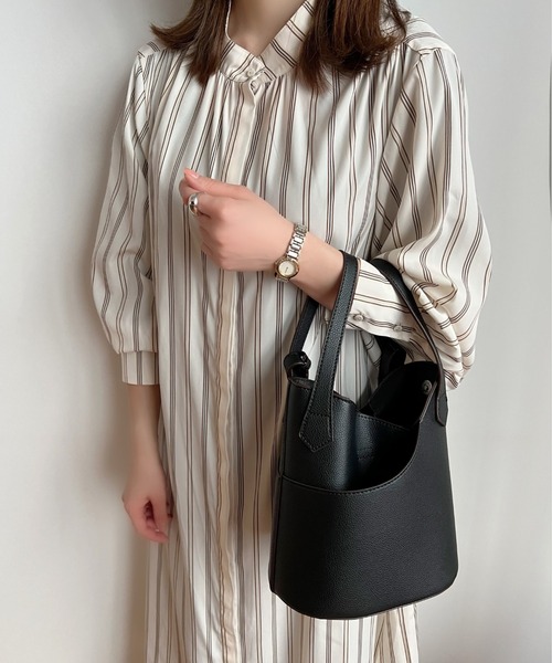 KOBE LETTUCE（コウベレタス）の「2Wayボックスショルダーバッグ（ショルダーバッグ・レディース・アイボリー/ベージュ/ブラウン/ブラック・FREE）」の7枚目の写真