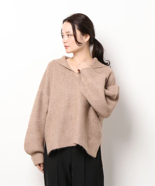 axes femme（アクシーズファム）の「セーラーカラーニットＰＯ（ニット/セーター・レディース・モカ/チャコール/キナリ・FREE）」の8枚目の写真