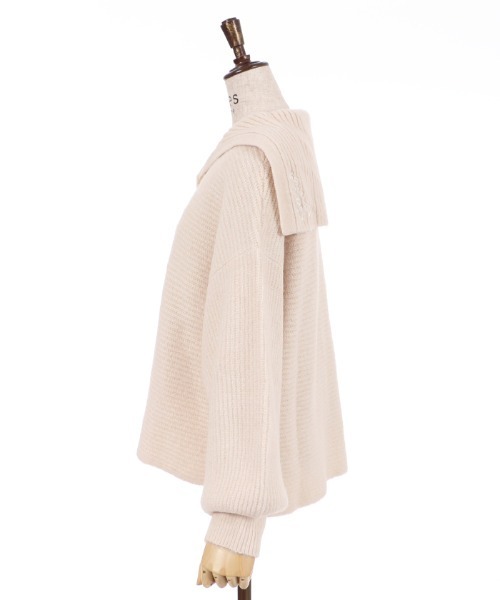 axes femme（アクシーズファム）の「セーラーカラーニットＰＯ（ニット/セーター・レディース・モカ/チャコール/キナリ・FREE）」の10枚目の写真