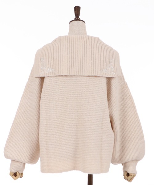 axes femme（アクシーズファム）の「セーラーカラーニットＰＯ（ニット/セーター・レディース・モカ/チャコール/キナリ・FREE）」の11枚目の写真