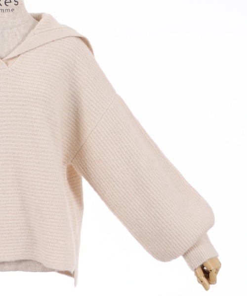 axes femme（アクシーズファム）の「セーラーカラーニットＰＯ（ニット/セーター・レディース・モカ/チャコール/キナリ・FREE）」の18枚目の写真