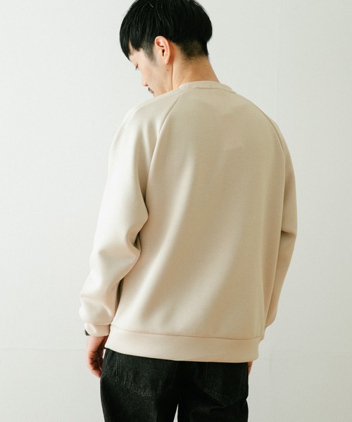 ITEMS URBANRESEARCH（アイテムズ アーバンリサーチ）の「ライトダンボール クルーネックプルオーバー（スウェット・メンズ・ベージュ/チャコールグレー/グレー/ブルー・MEDIUM/LARGE）」の8枚目の写真