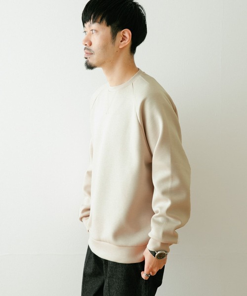 ITEMS URBANRESEARCH（アイテムズ アーバンリサーチ）の「ライトダンボール クルーネックプルオーバー（スウェット・メンズ・ベージュ/チャコールグレー/グレー/ブルー・MEDIUM/LARGE）」の9枚目の写真