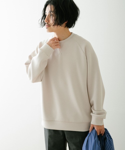 ITEMS URBANRESEARCH（アイテムズ アーバンリサーチ）の「ライトダンボール クルーネックプルオーバー（スウェット・メンズ・ベージュ/チャコールグレー/グレー/ブルー・MEDIUM/LARGE）」の14枚目の写真