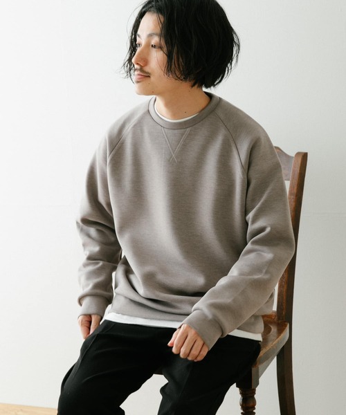 ITEMS URBANRESEARCH（アイテムズ アーバンリサーチ）の「ライトダンボール クルーネックプルオーバー（スウェット・メンズ・ベージュ/チャコールグレー/グレー/ブルー・MEDIUM/LARGE）」の22枚目の写真