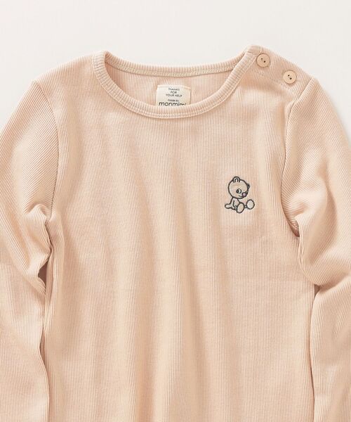 SHIPS any（シップス エニィ）の「【SHIPS any別注】MONMIMI: ベア セットアップ ルームウェア<KIDS>◇（Tシャツ/カットソー・キッズ・ライトブルー/ピンク・100/110/120）」の9枚目の写真