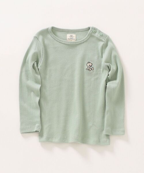 SHIPS any（シップス エニィ）の「【SHIPS any別注】MONMIMI: ベア セットアップ ルームウェア<KIDS>◇（Tシャツ/カットソー・キッズ・ライトブルー/ピンク・100/110/120）」の4枚目の写真