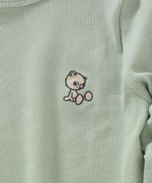 SHIPS any（シップス エニィ）の「【SHIPS any別注】MONMIMI: ベア セットアップ ルームウェア<KIDS>◇（Tシャツ/カットソー・キッズ・ライトブルー/ピンク・100/110/120）」の8枚目の写真