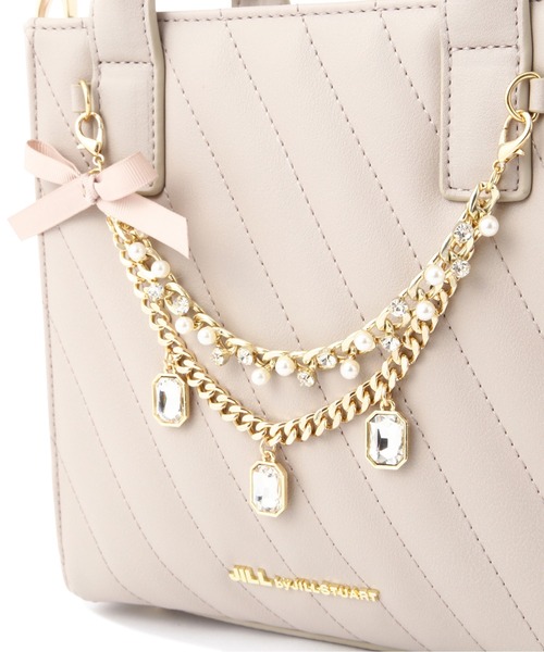 ジルバイジルスチュアート  ショルダーバック 白 ジュエルリボン JILL by JILL STUART（ジルバイジルスチュアート）の「◇ジュエル