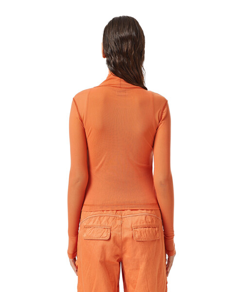 DIESEL（ディーゼル）の「レディース ハイネック 長袖トップス シースルー メッシュ Dロゴ（その他トップス・レディース・イエロー/オレンジ・SMALL/MEDIUM/LARGE/X-LARGE）」の17枚目の写真