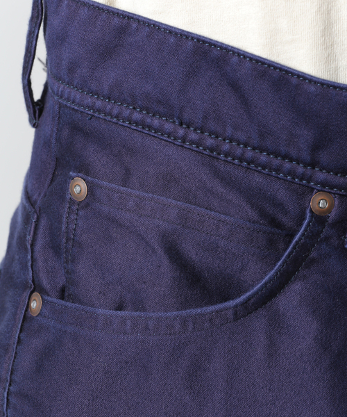 JOURNAL STANDARD J.S HOMESTEAD(ジャーナルスタンダードホームステッド)の「【j.s.homestead】モールスキン 5ポケット パンツ(その他パンツ・メンズ・ブラック/コバルトブルー・MEDIUM/LARGE)」の11枚目の写真
