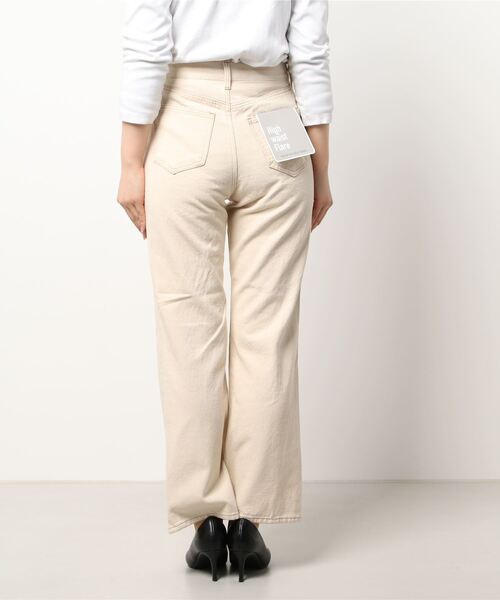 HONEYSUCKLE ROSE(ハニーサックルローズ)の「【HONEYSUCKLE ROSE】ハイウエストフレア(デニムパンツ・レディース・キナリ・S/L/M)」の2枚目の写真