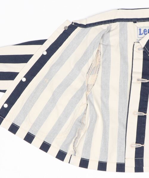 Lee（リー）の「Lee/リー【100-150cm】キッズ　カバーオールジャケット（セットアップ対応）（カバーオール・キッズ・グリーン系カモフラージュ/ブラウン系カモフラージュ/ブラック系その他/ストライプ/ベージュ・100/120/140/110/130/150）」の6枚目の写真