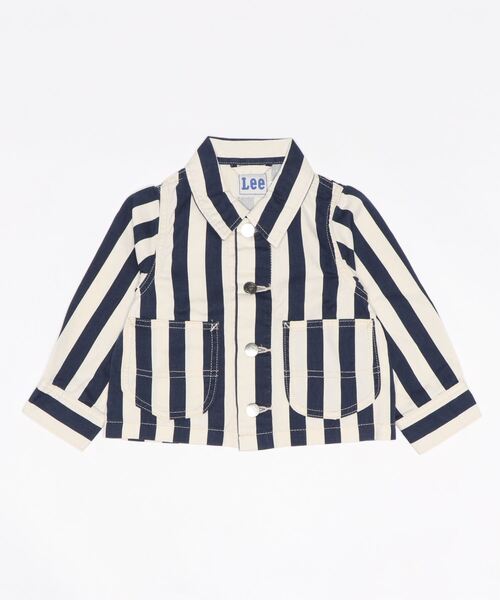 Lee（リー）の「Lee/リー【100-150cm】キッズ　カバーオールジャケット（セットアップ対応）（カバーオール・キッズ・グリーン系カモフラージュ/ブラウン系カモフラージュ/ブラック系その他/ストライプ/ベージュ・100/120/140/110/130/150）」の12枚目の写真