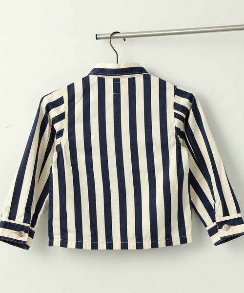 Lee（リー）の「Lee/リー【100-150cm】キッズ　カバーオールジャケット（セットアップ対応）（カバーオール・キッズ・グリーン系カモフラージュ/ブラウン系カモフラージュ/ブラック系その他/ストライプ/ベージュ・100/120/140/110/130/150）」の9枚目の写真