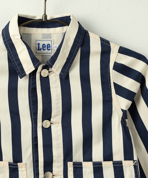 Lee（リー）の「Lee/リー【100-150cm】キッズ　カバーオールジャケット（セットアップ対応）（カバーオール・キッズ・グリーン系カモフラージュ/ブラウン系カモフラージュ/ブラック系その他/ストライプ/ベージュ・100/120/140/110/130/150）」の10枚目の写真