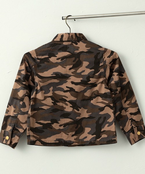 Lee（リー）の「Lee/リー【100-150cm】キッズ　カバーオールジャケット（セットアップ対応）（カバーオール・キッズ・グリーン系カモフラージュ/ブラウン系カモフラージュ/ブラック系その他/ストライプ/ベージュ・100/120/140/110/130/150）」の22枚目の写真